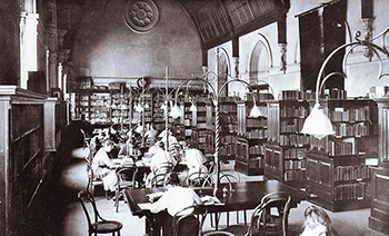 Library, 1906, originally housed in the Mitchell Building