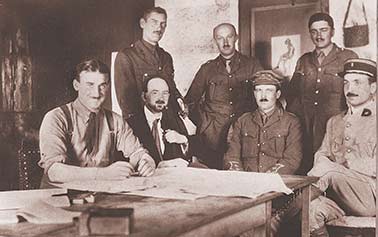 WL Bragg seated third from left (photo source: W.H. Bragg and W.L. Bragg; the research records of John Jenkin)