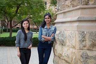 Kylie Do (left) and Maithili Mishra (right)