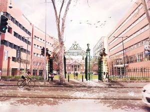 Artist's impressions of campus transformation