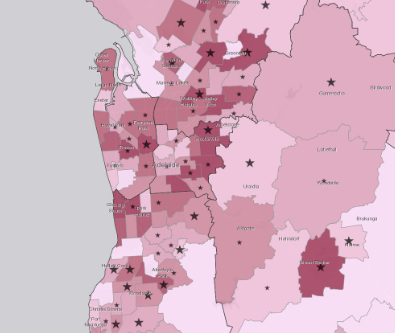 Distribution of frail and pre-frail people