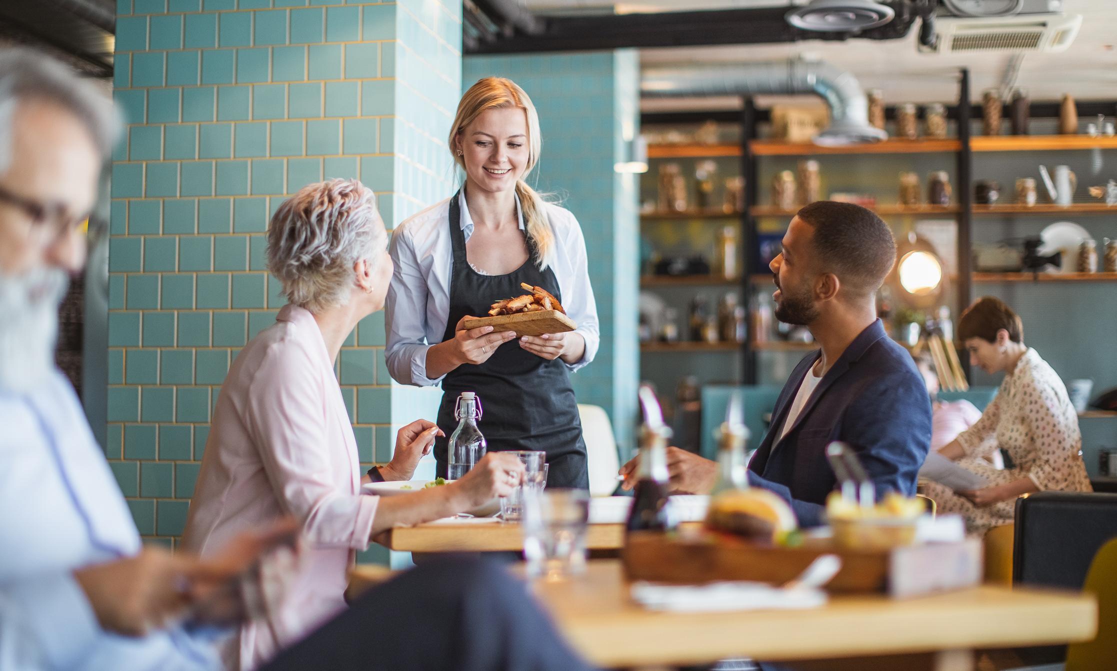 People in a cafe