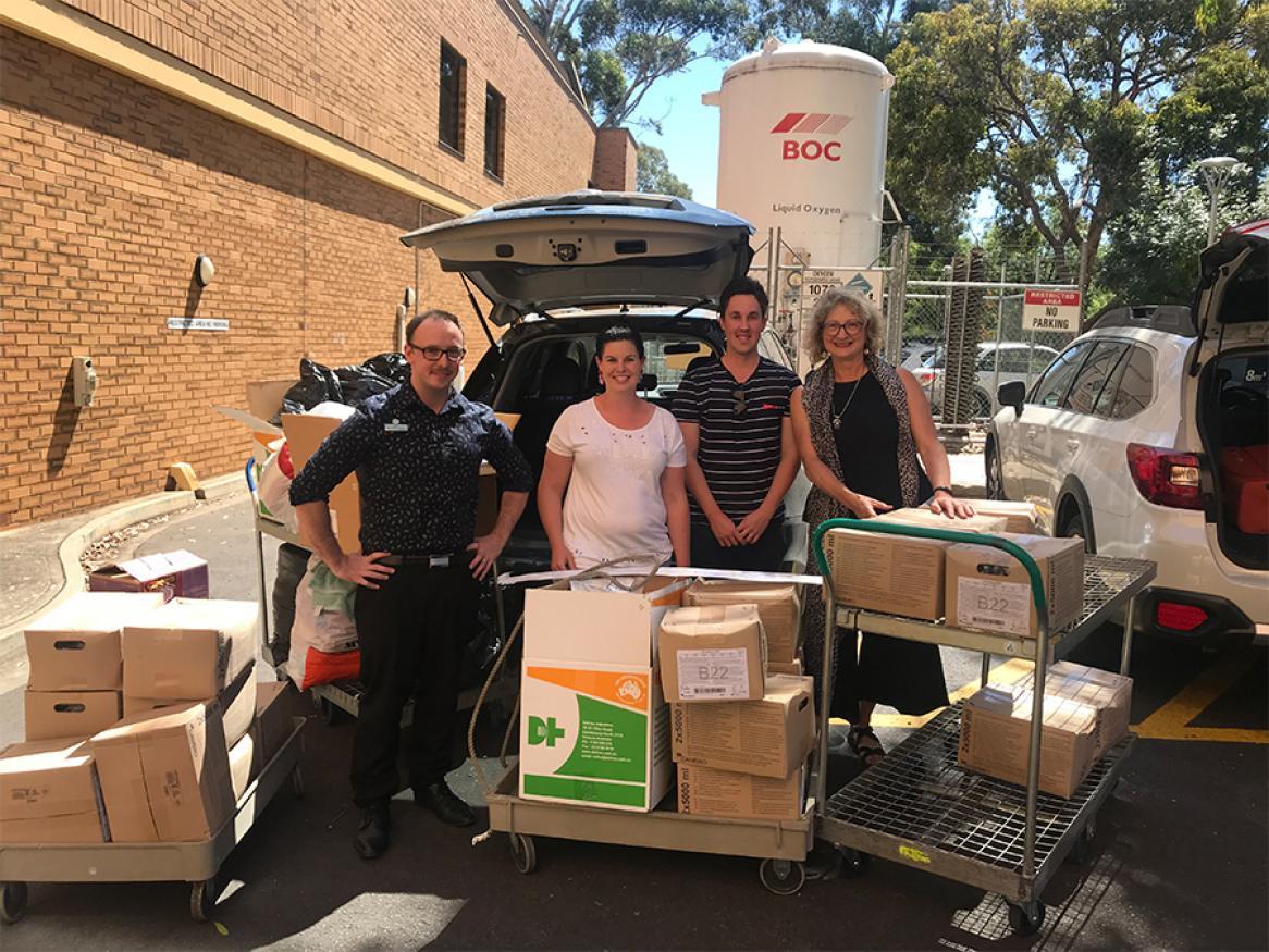 Donations from St Andrew's Hospital Australian Bushfires