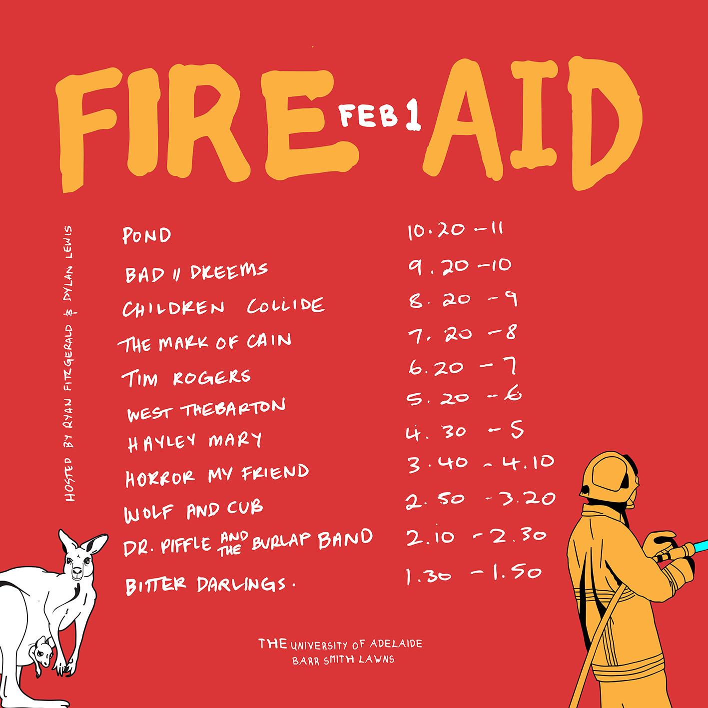 Fire Aid lineup