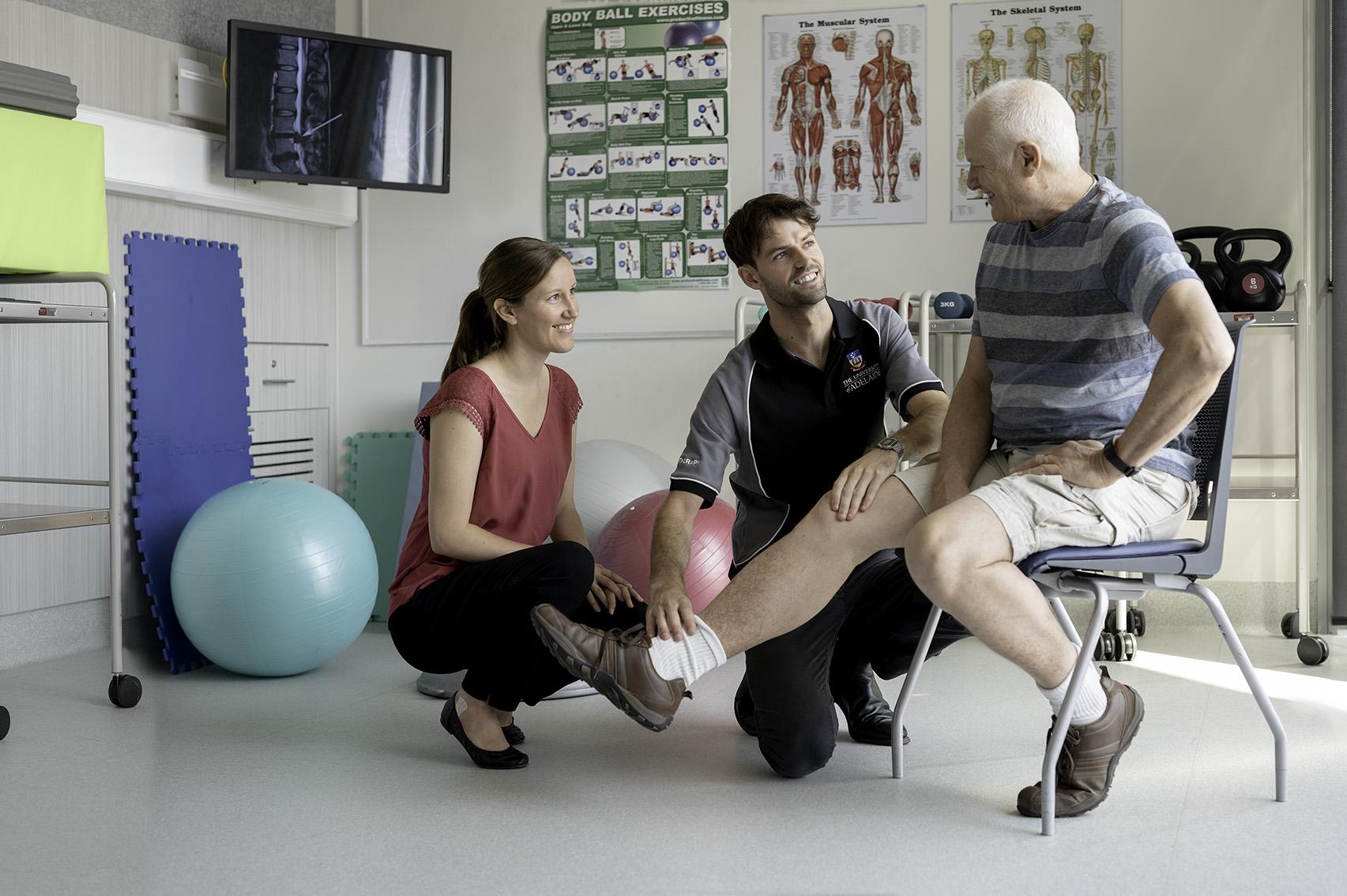 Physiotherapy demonstration