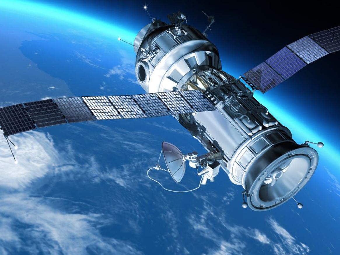 Satellite in space