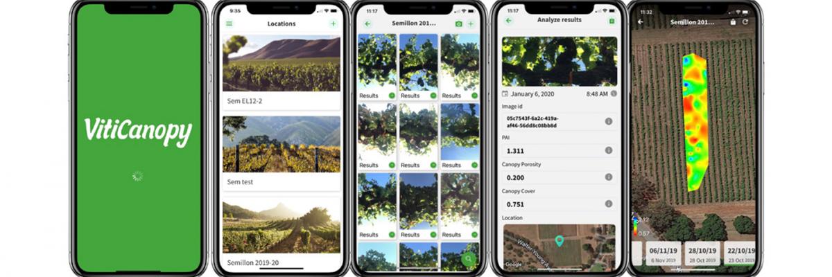 Viticanopy app screenshots