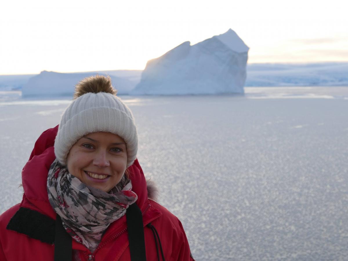 Linda Armbrecht in Antarctica
