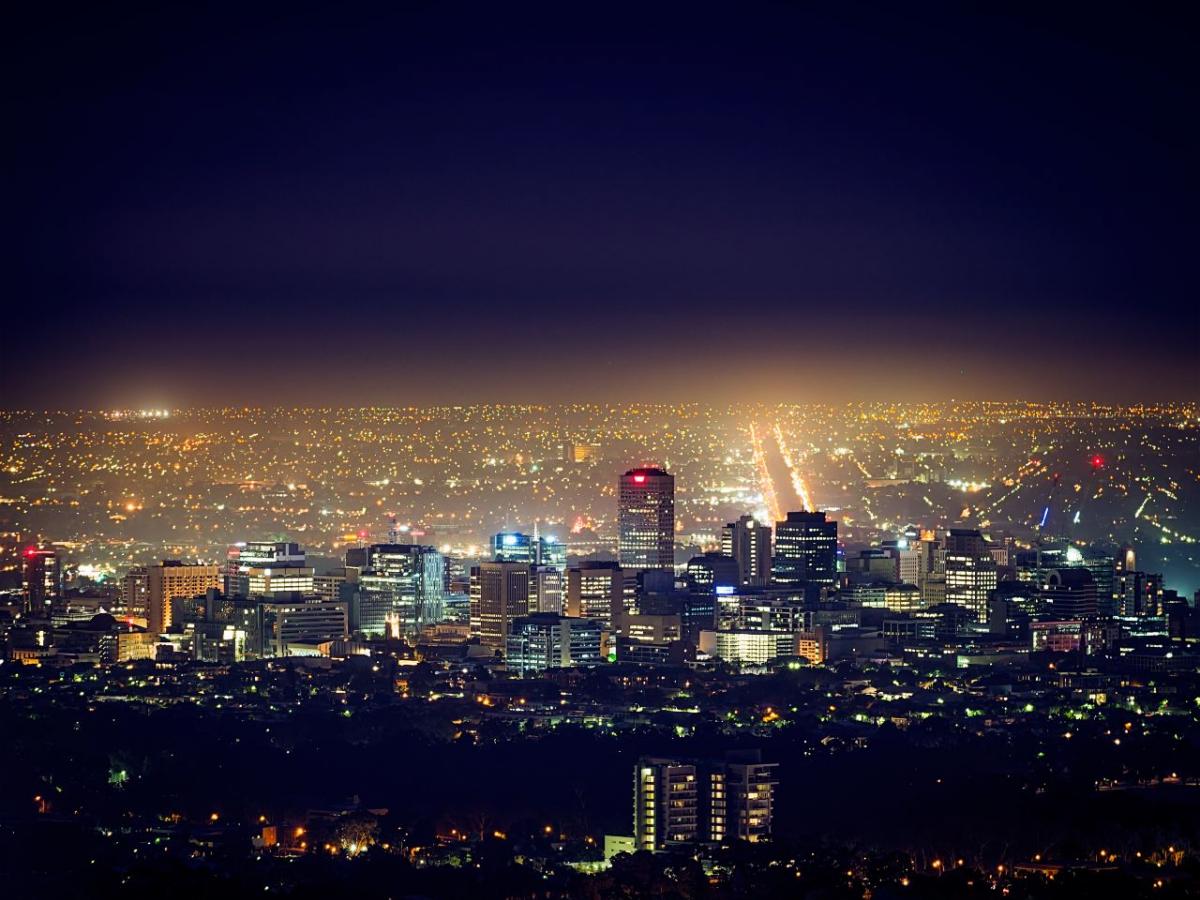 Adelaide CBD at night