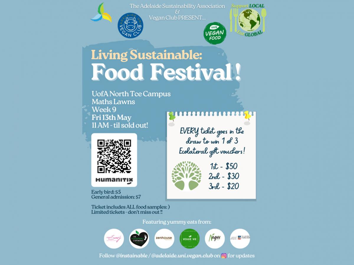 Living Sustainable: Food Festival poster