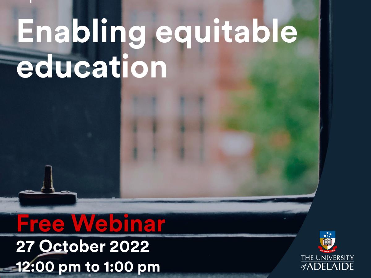 Open educational Resources: Enabling equitable education - Webinar
