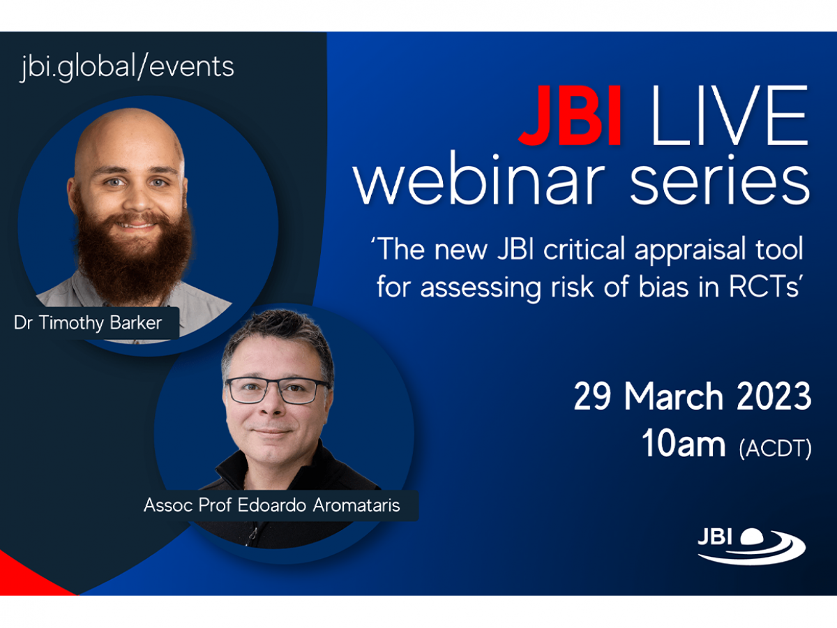 JBI LIVE webinar series