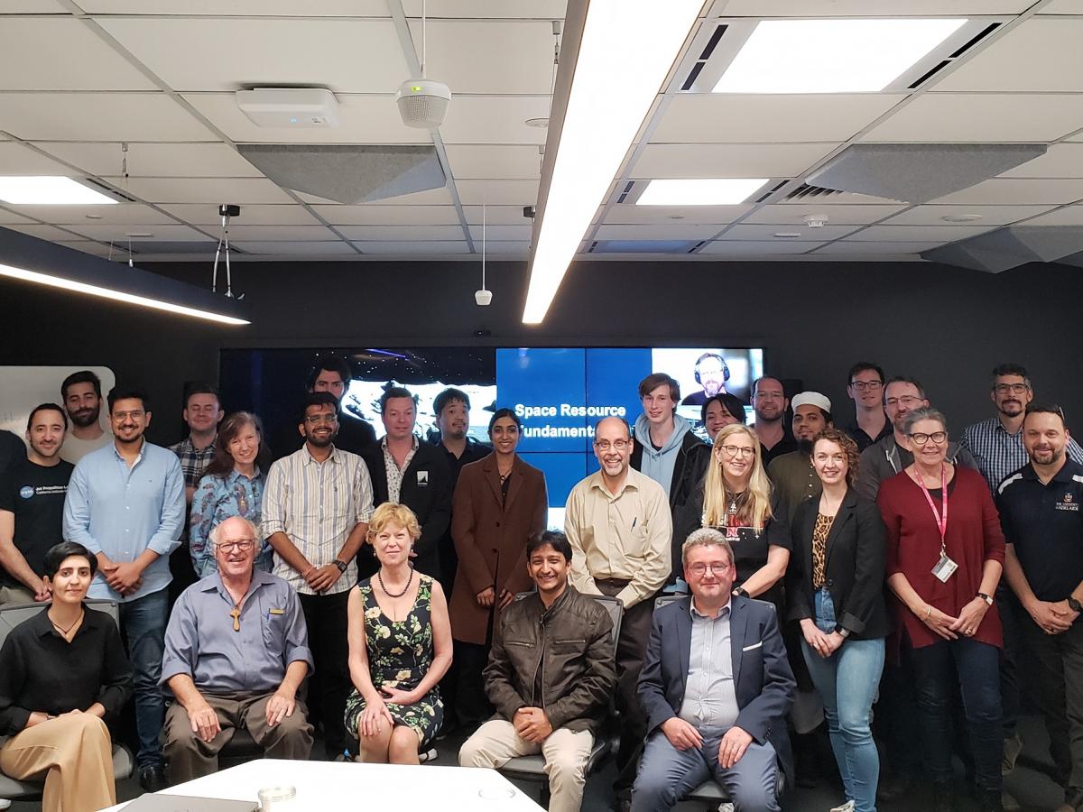 The class attending the 2023 Space Resources Fundamentals course