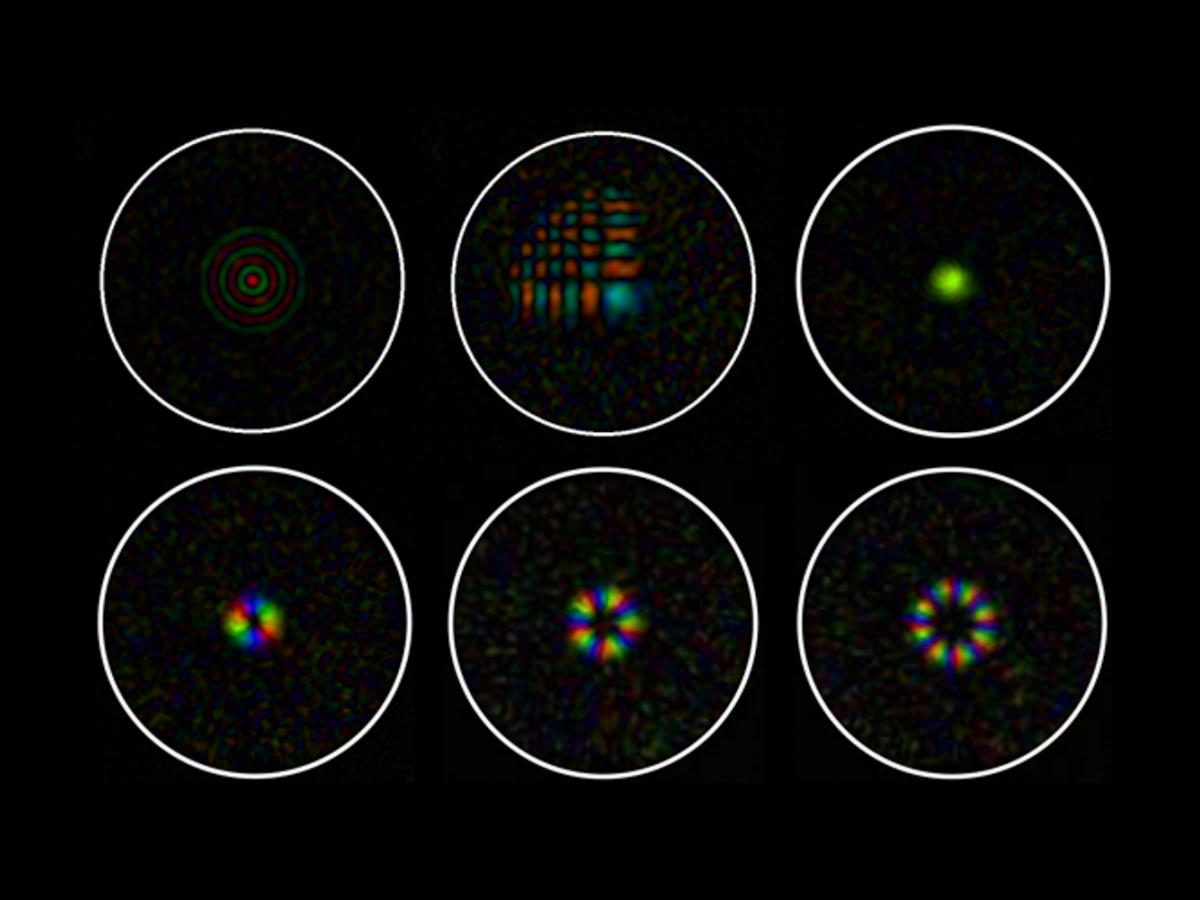 Projection of beams through fibre