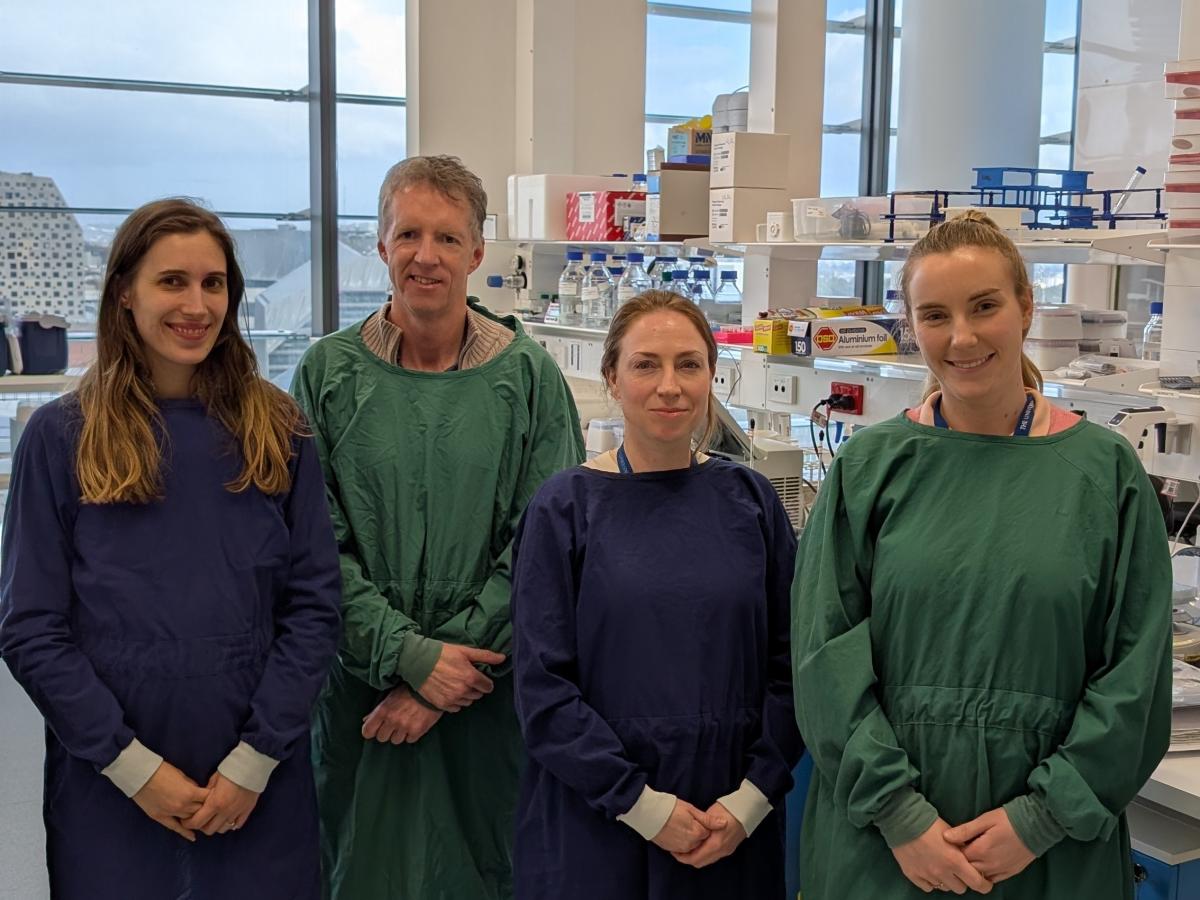Ainsworth Fellows in the lab