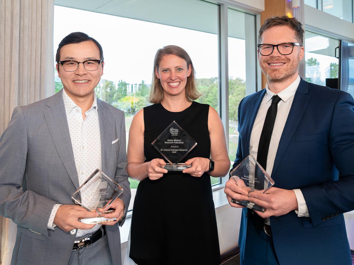 A/Professor Zhongyuan Ke, Dr Joanna Achinger-Kawecka and Dr Dustin Flanagan 