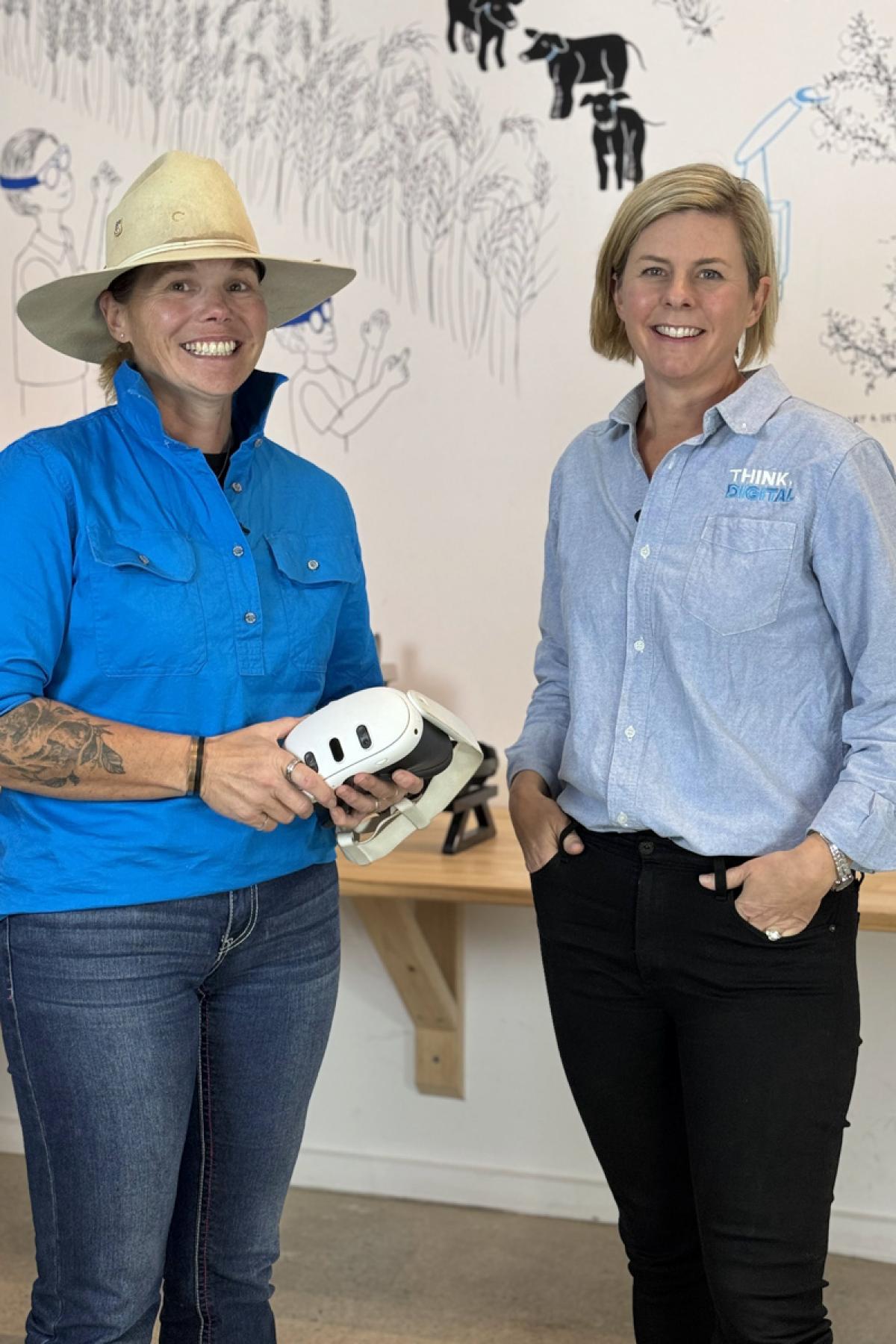 The University of Adelaide's Dr Mandi Carr and Think Digital CEO Kat Bidstrup.