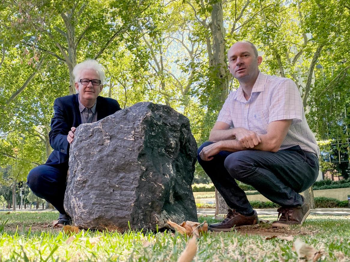 Professor Carl Spandler (right) and Professor Nigel Cook