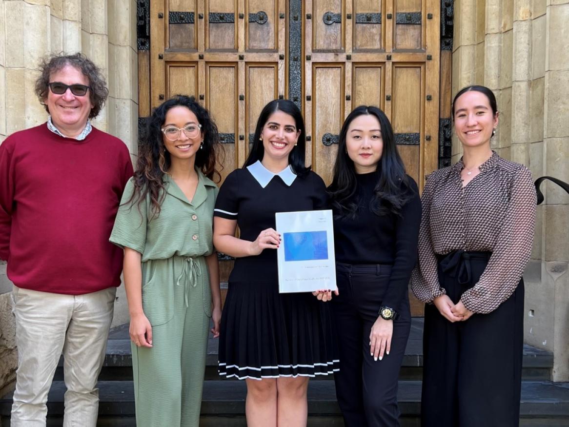 Dr David Plater, Elaine Marinas, Olga Pandos, Rachel Tan and Isabella Quek