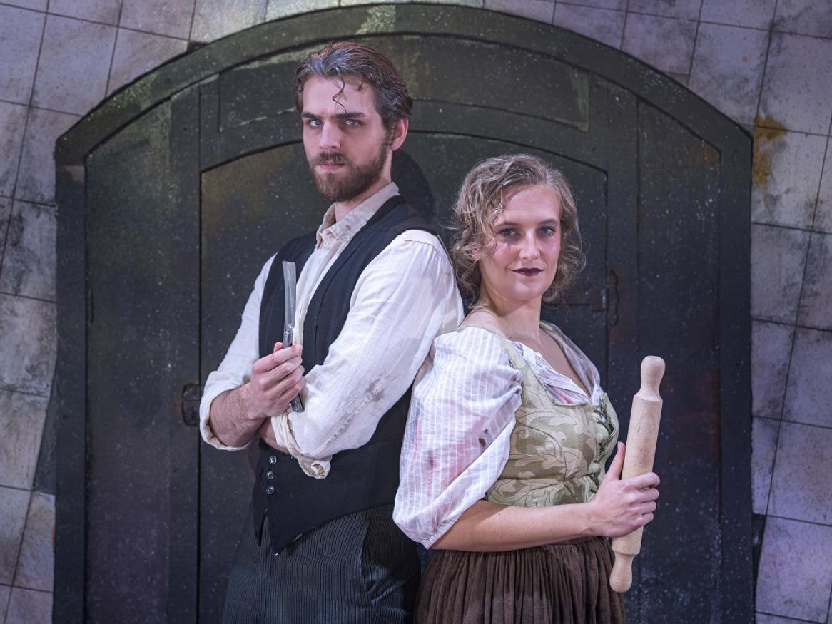 Sweeney Todd lead actors Matthew Geaney and Millicent Sarre are students at the Elder Conservatorium of Music. Photo by Isaac Freeman