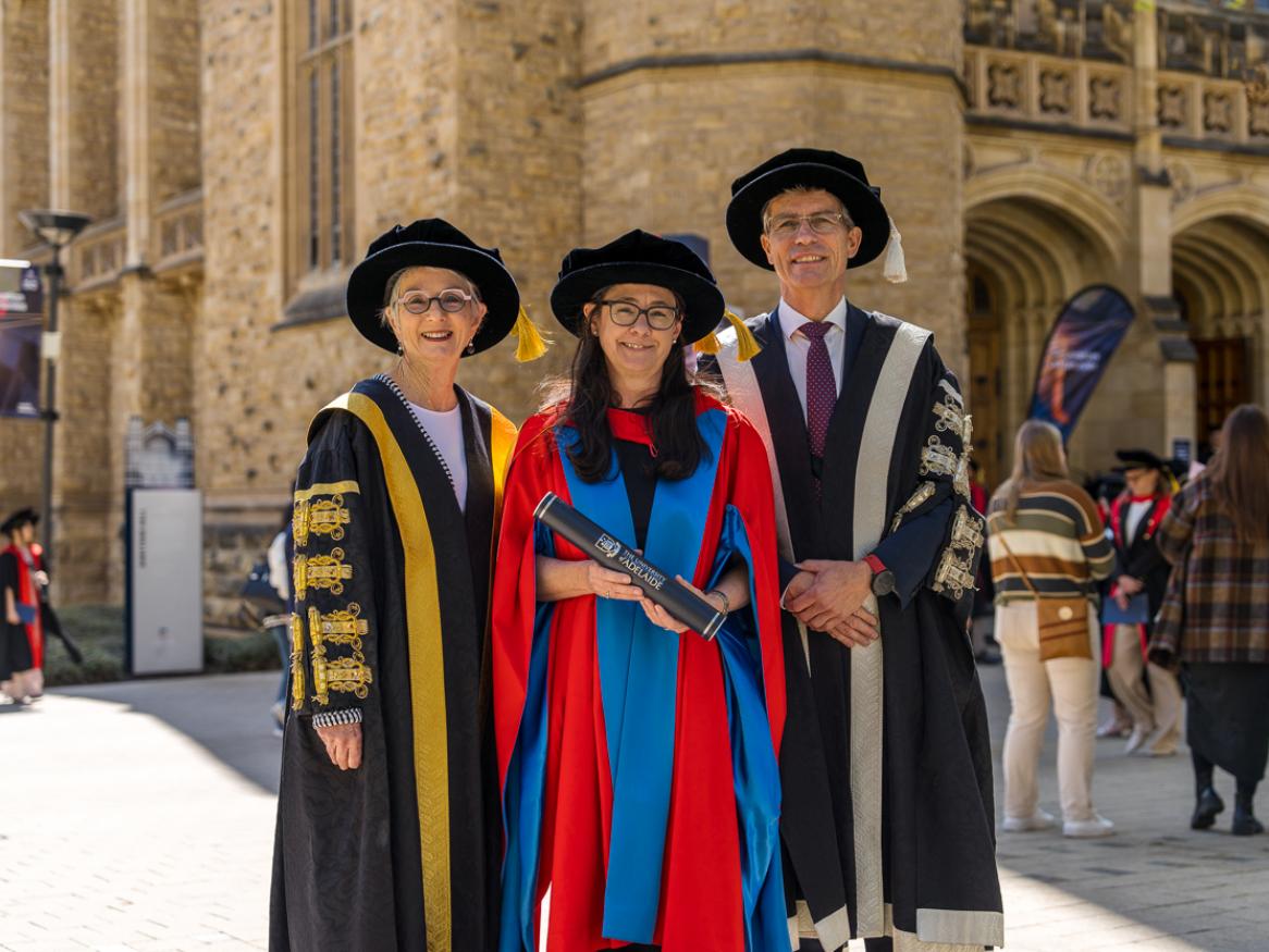 Ms Louisa Rose receives her honorary doctorate