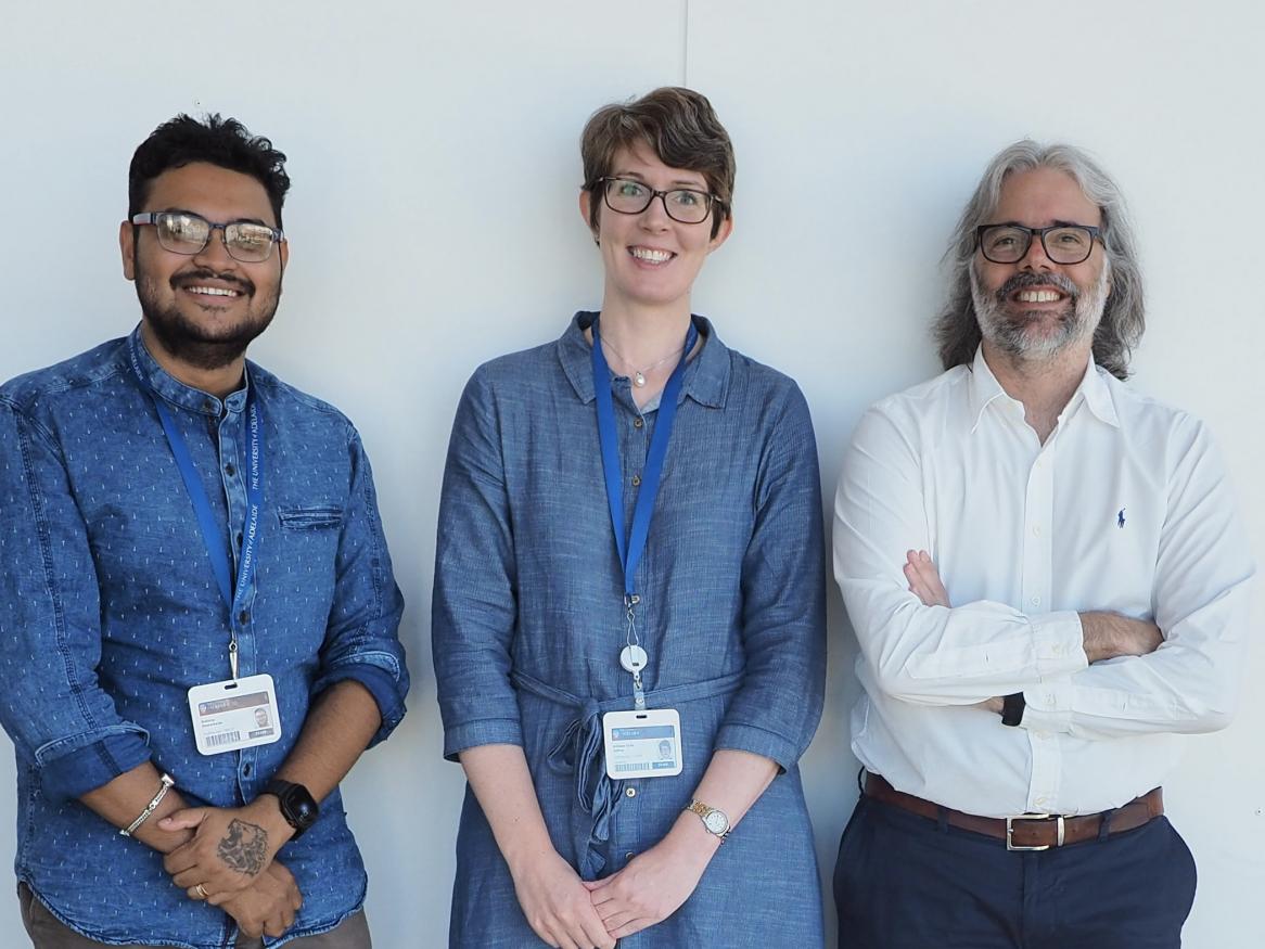 Dr Rudrarup Bhattacharjee, Dr Adrienne Sullivan and Professor Jose Polo
