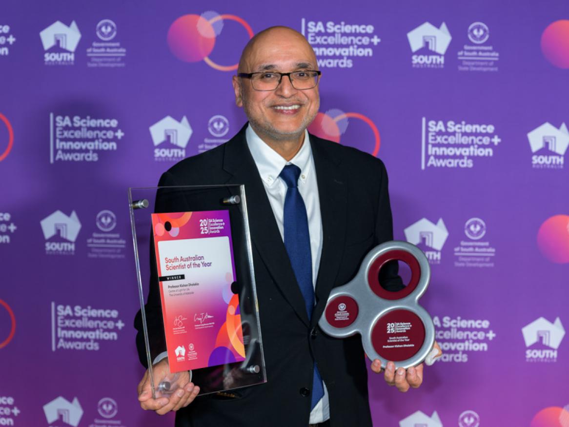 Professor Kishan Dholakia, SA Scientist of the Year. Photo: DSD