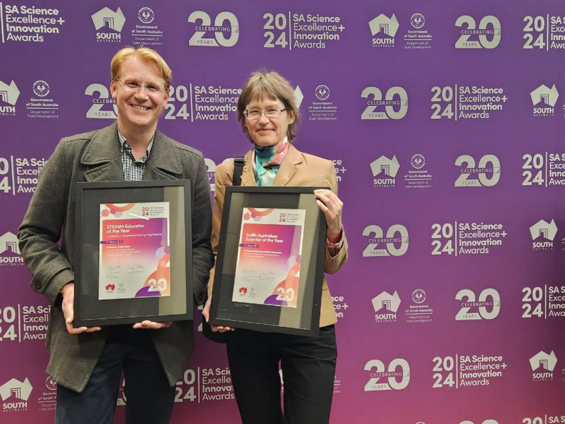 Prof Heike Ebendorff-Heidepriem and Prof Craig Priest