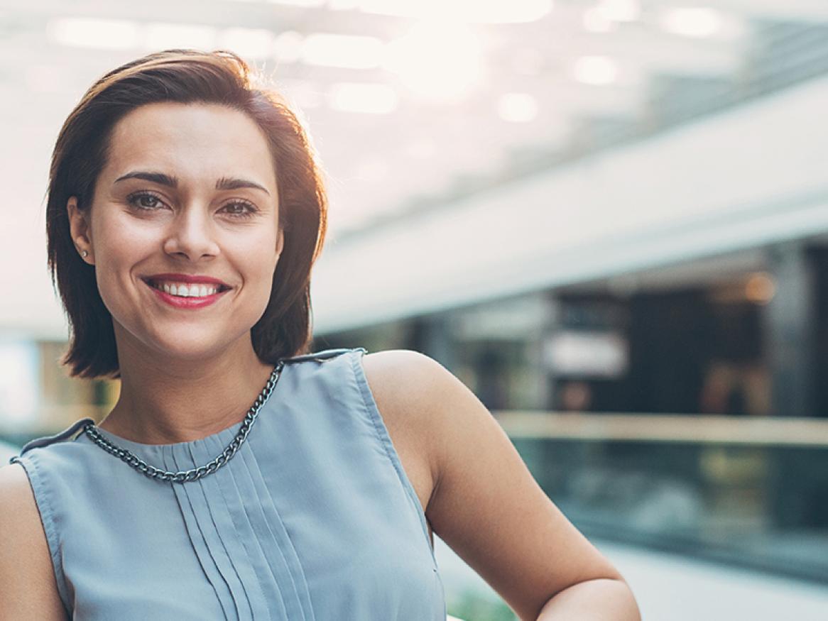 Smiling female