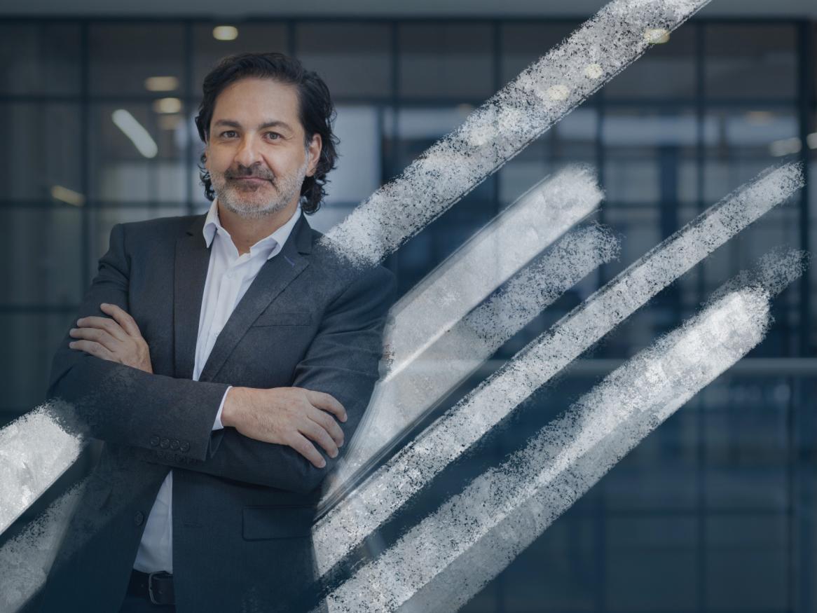 Executive male with arms crossed