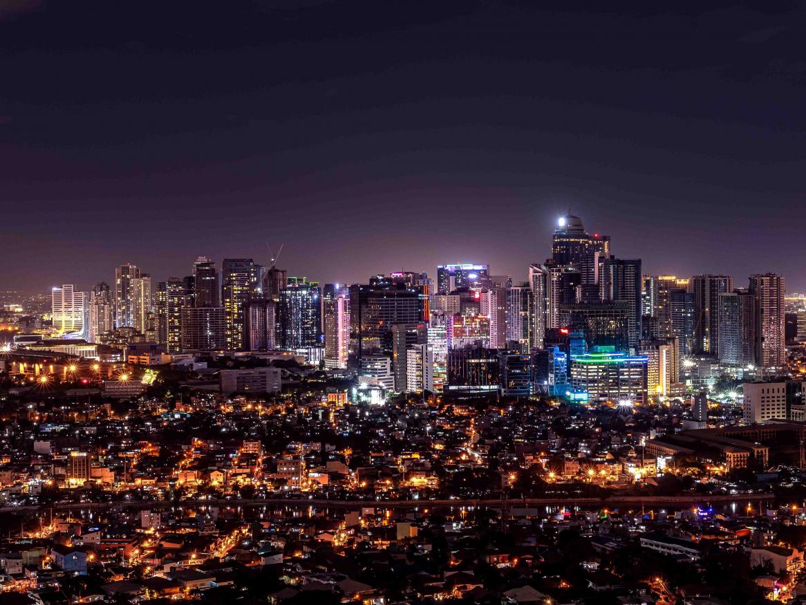 Decorative image of city skyline