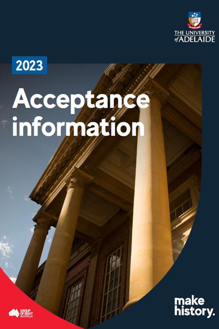 Acceptance Information 2023