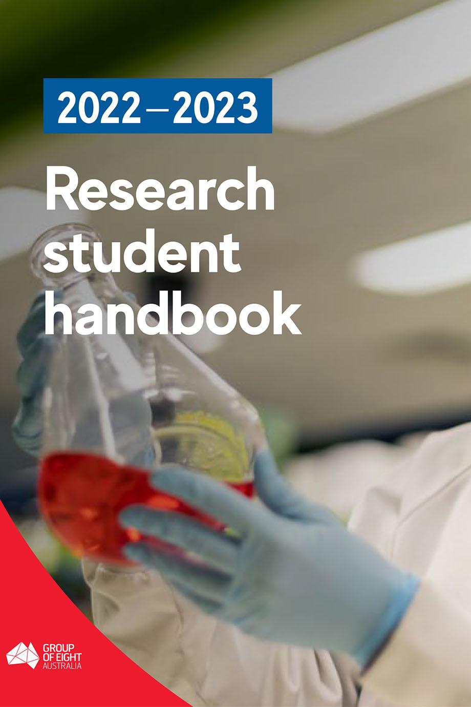 Research student handbook 2022 - 2023