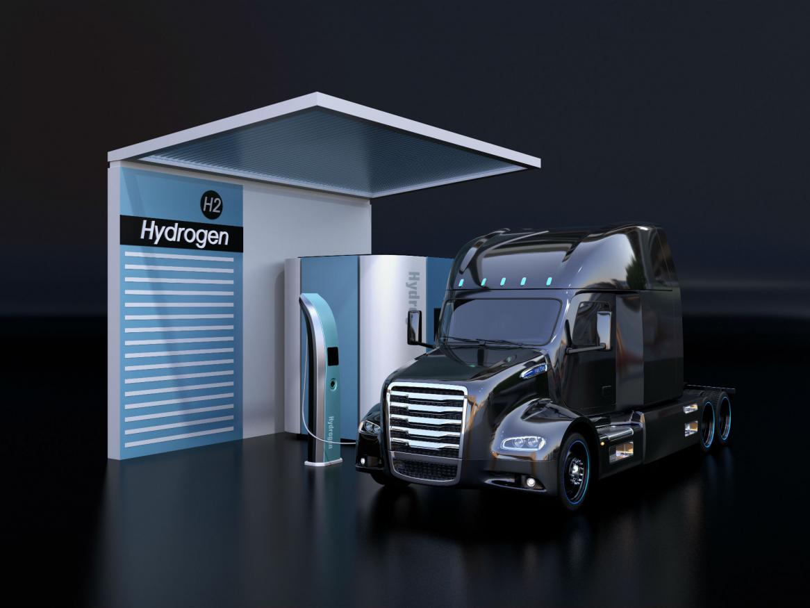 Hydrogen-powered truck