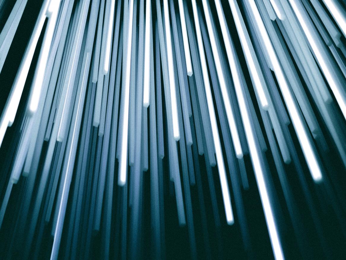Abstract picture of light columns