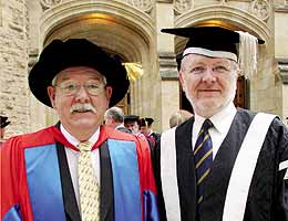 Ed McAlister and Professor James McWha