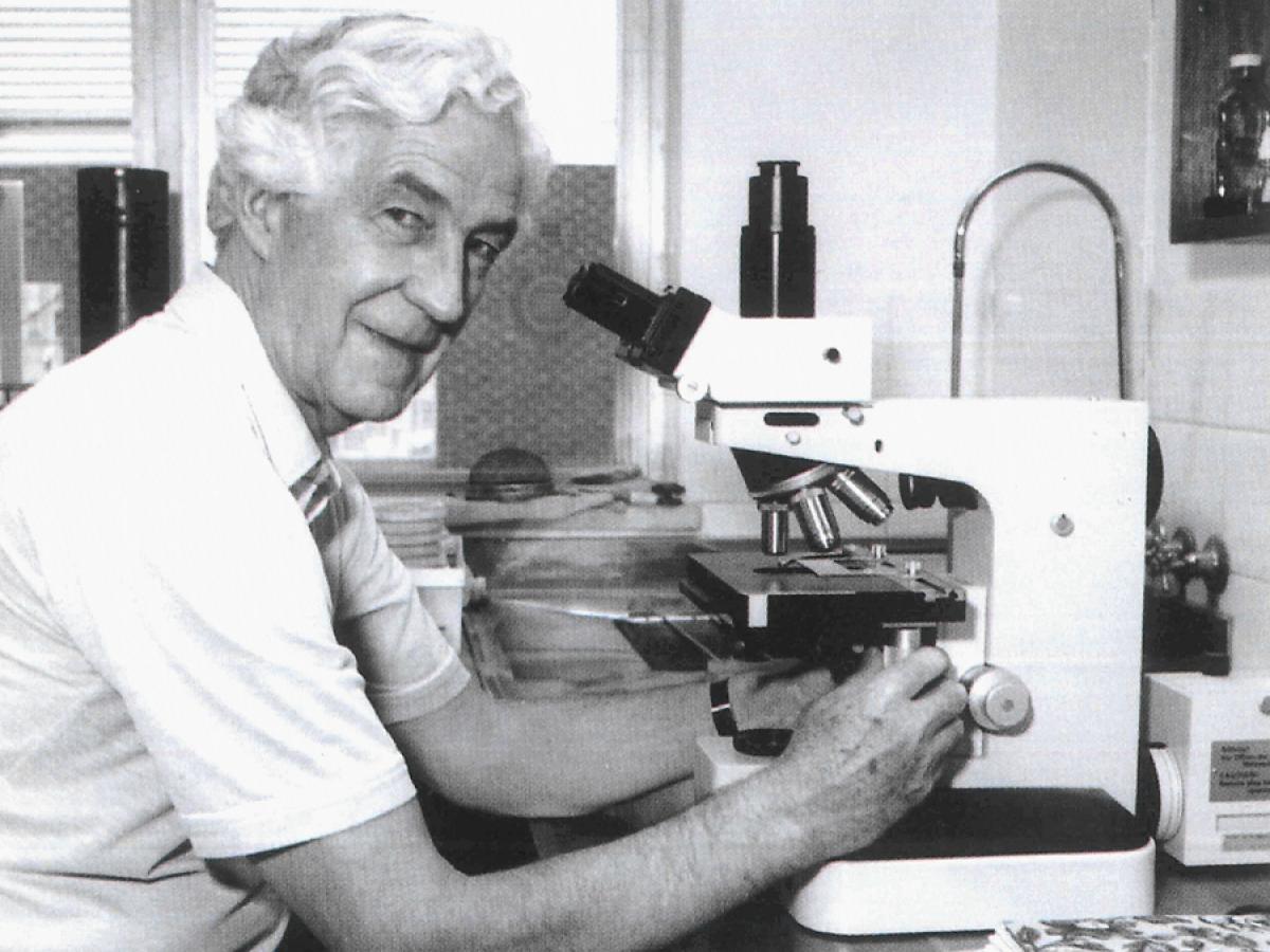 Allen Kerr in lab