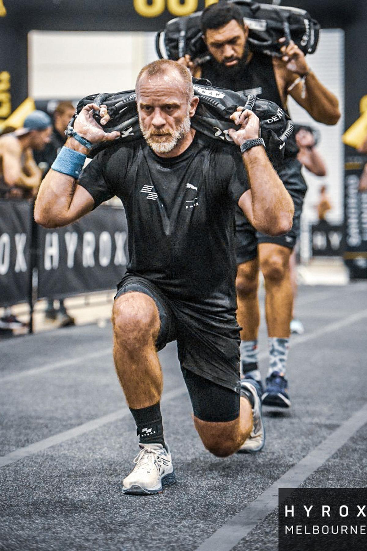 Daniel competing at Hyrox in Melbourne, 2024