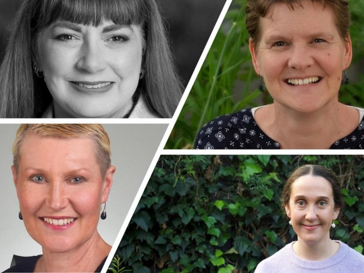 Jodie Avery (top left), Rachel Burton (top right), Angela Noack (bottom left), and Nina Wootton.