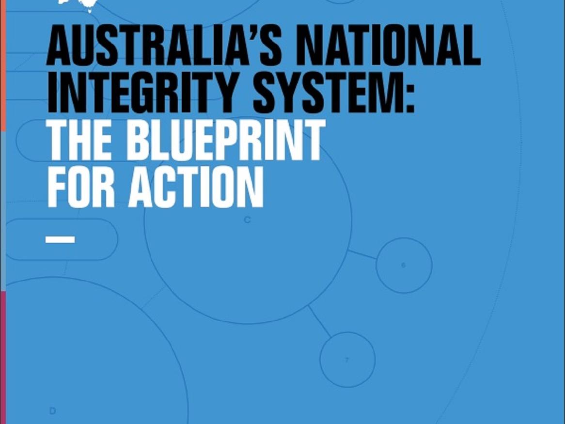 Australia's National Integrity System: the Blueprint for Action report cover