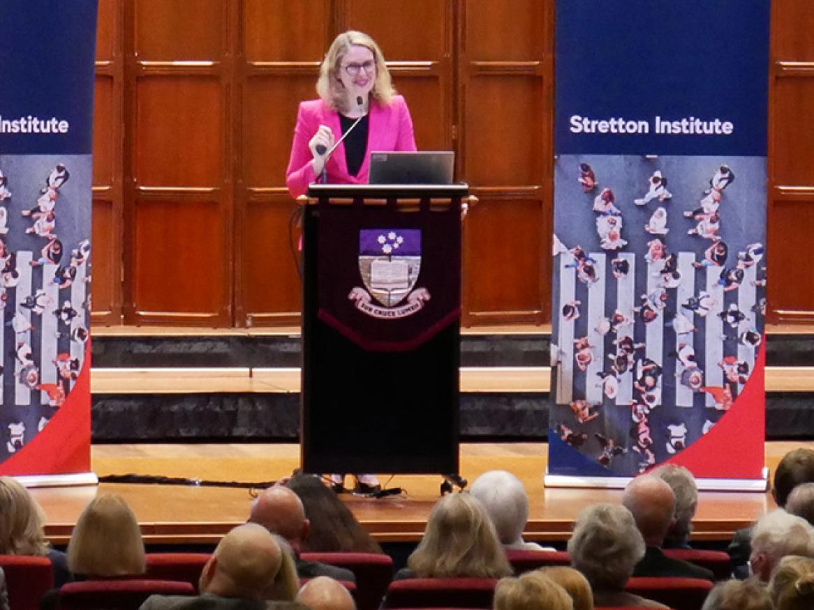 Danielle Wood presenting
