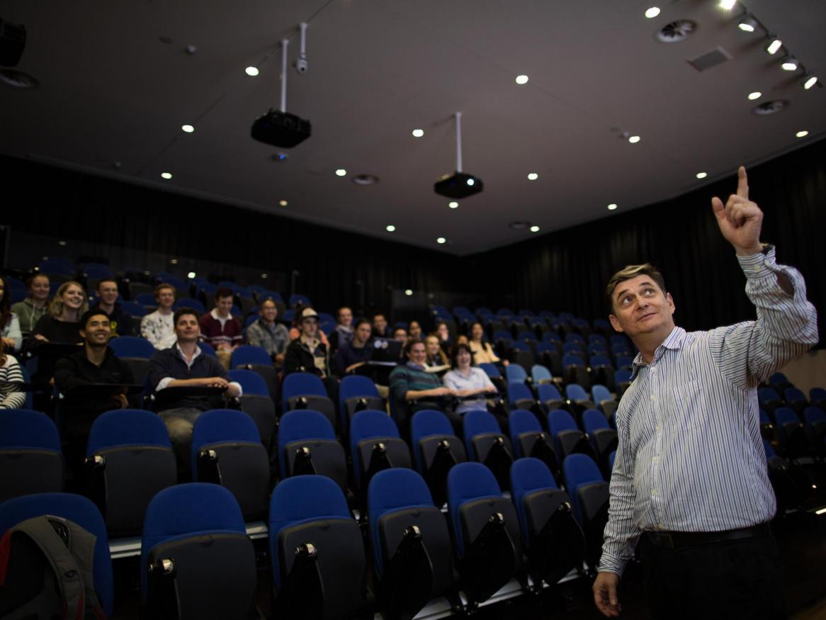 Students in lecture theatre