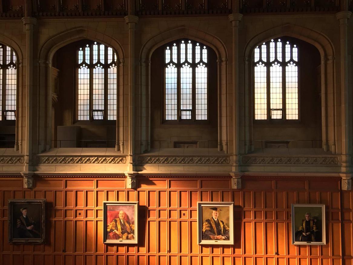 Architecture inside Bonython Hall