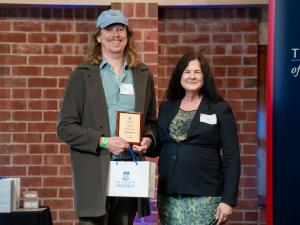 Influential Leader Award — Grant Freeman with Deputy Vice Chancellor & Vice President (Academic), Professor Jennie Shaw