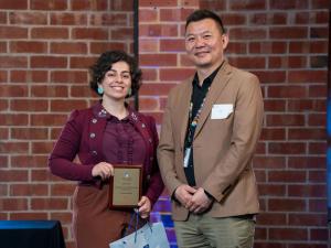 Incredible Human Medibank Award — Louisa Tedesco with Brian Liu from Medibank.