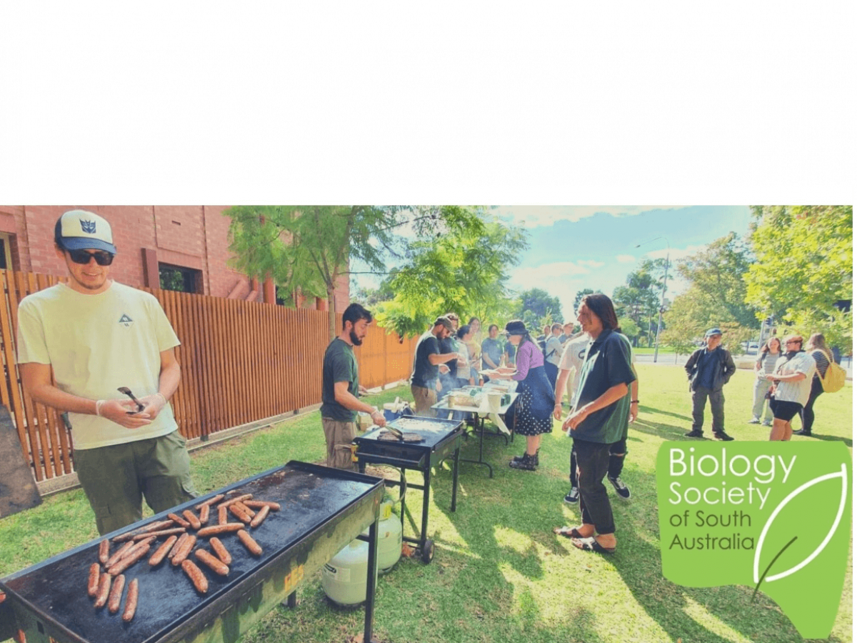 students at Biology Society of South Australia BBQ