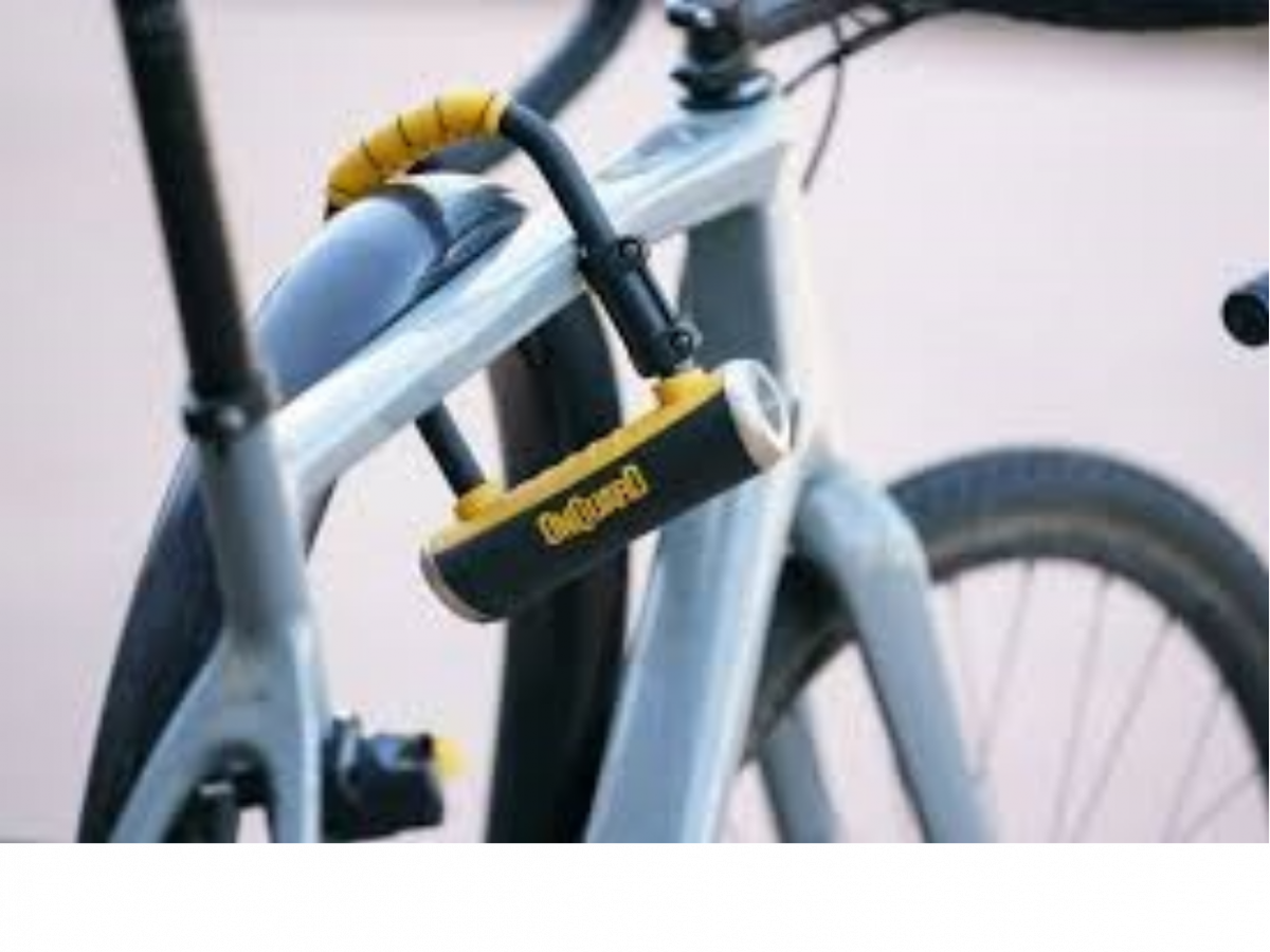 Image of locked bike.