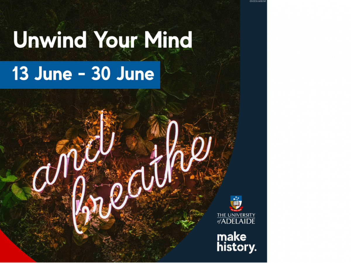 Unwind your mind promotional banner