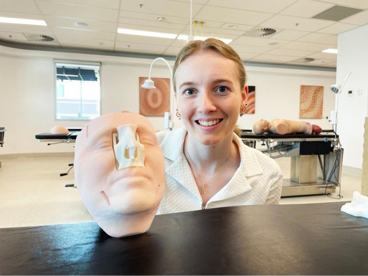 Natasha and her prosthetic noses