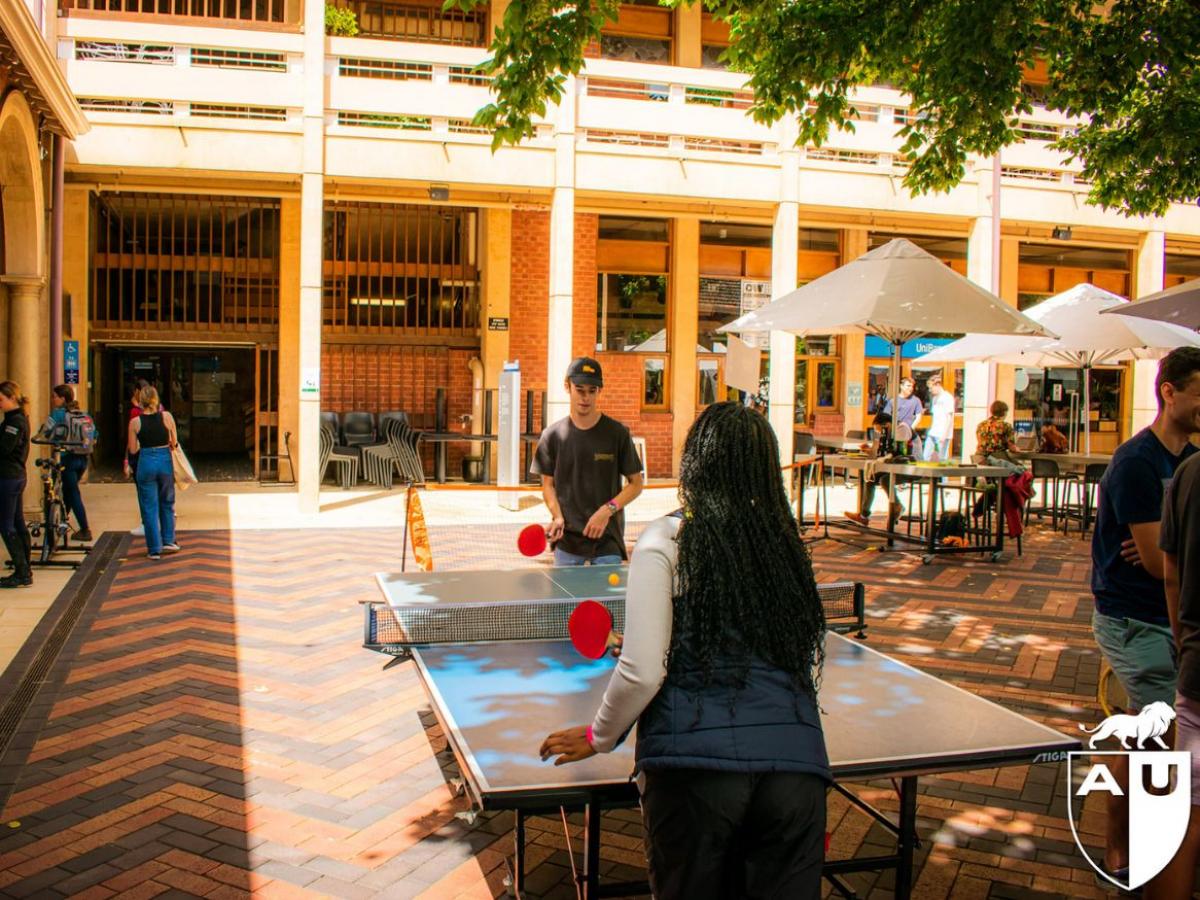 AU Sport - table tennis in Cloisters